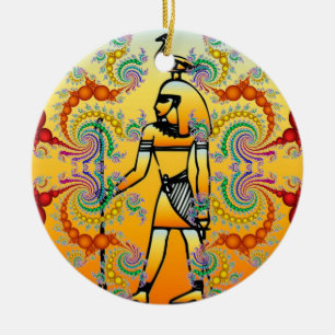 Egyptiska Hieroglyphics Ornament