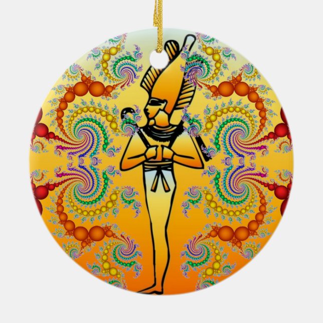 Egyptiska Hieroglyphics Ornament (Baksidan)