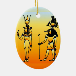 Egyptiska Hieroglyphics Ornament