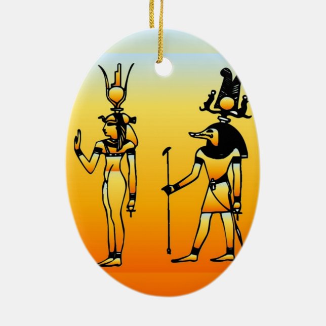 Egyptiska Hieroglyphics Ornament (Baksidan)