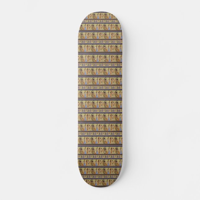 Egyptiska Hieroglyphics Skate Board (Framsida)