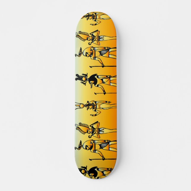 Egyptiska Hieroglyphics Skateboard (Framsida)