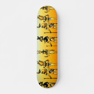 Egyptiska Hieroglyphics Skateboard Bräda 19,5 Cm
