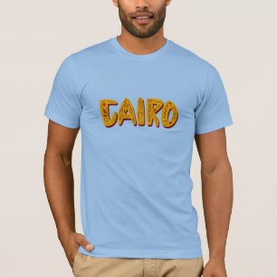 Egyptiska Hieroglyphics Symbols i Kairo Brev T Shirt