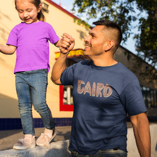 Egyptiska Hieroglyphics Symbols i Kairo Brev T Shirt