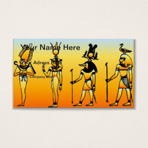 Egyptiska Hieroglyphics Visitkort