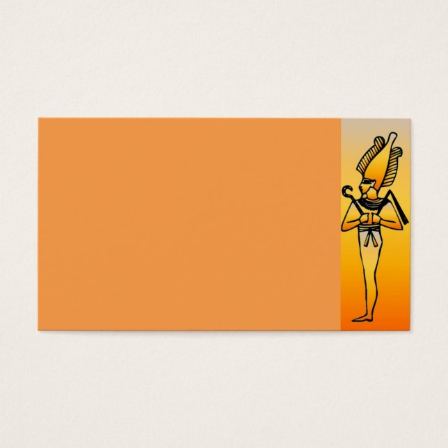 Egyptiska Hieroglyphics Visitkort (Framsidan)