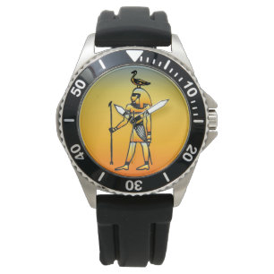 Egyptiska Hieroglyphics Watch Armbandsur