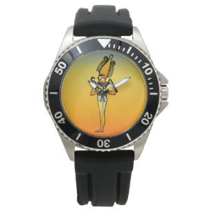 Egyptiska Hieroglyphics Watch Armbandsur