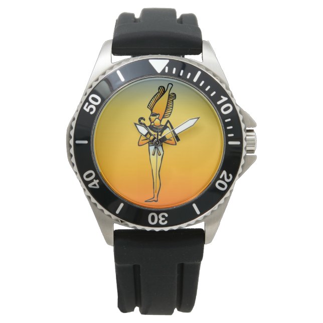 Egyptiska Hieroglyphics Watch Armbandsur (Framsida)