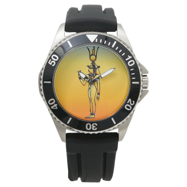 Egyptiska Hieroglyphics Watch Armbandsur (Framsida)