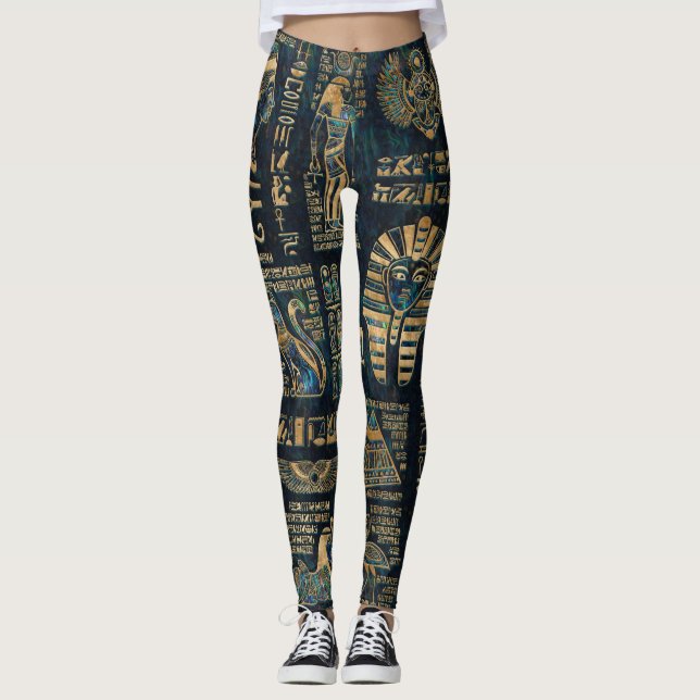 Egyptiska hieroglyphs och gudomar - Abalone och Leggings (Framsida)