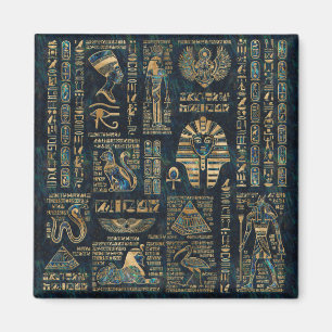 Egyptiska hieroglyphs och gudomar - Abalone och Magnet