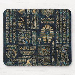 Egyptiska hieroglyphs och gudomar - Abalone och Musmatta