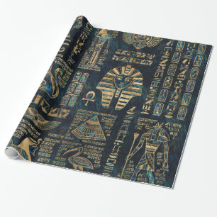 Egyptiska hieroglyphs och gudomar - Abalone och Presentpapper