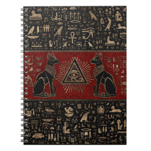 Egyptiska katter och Öga av horus Anteckningsbok