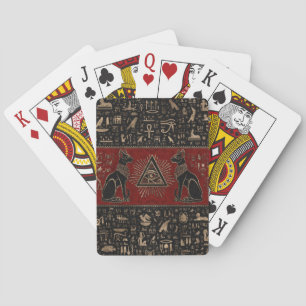 Egyptiska katter och Öga av horus Casinokort