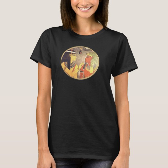 Egyptiska konstkvinnor t-shirt (Framsida)