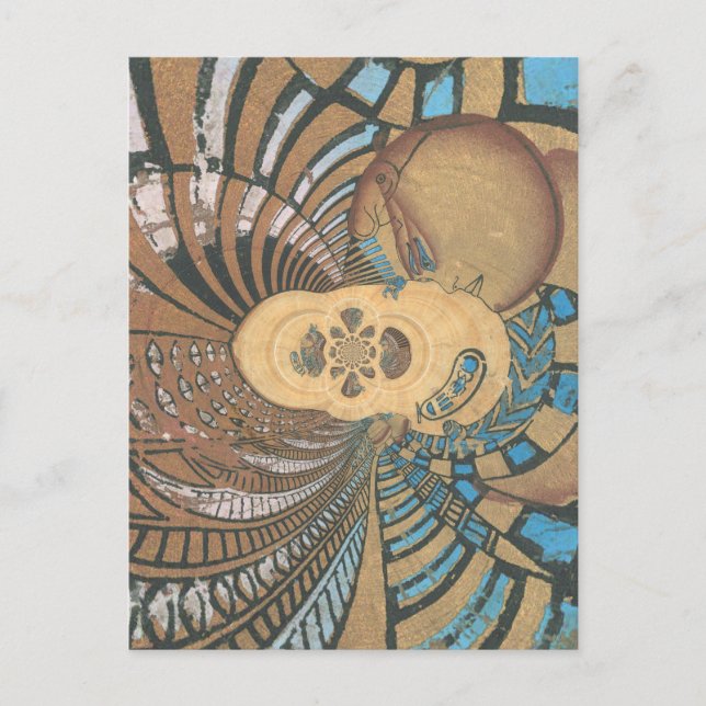 egyptiska kung på pyprus.png vykort (Framsida)