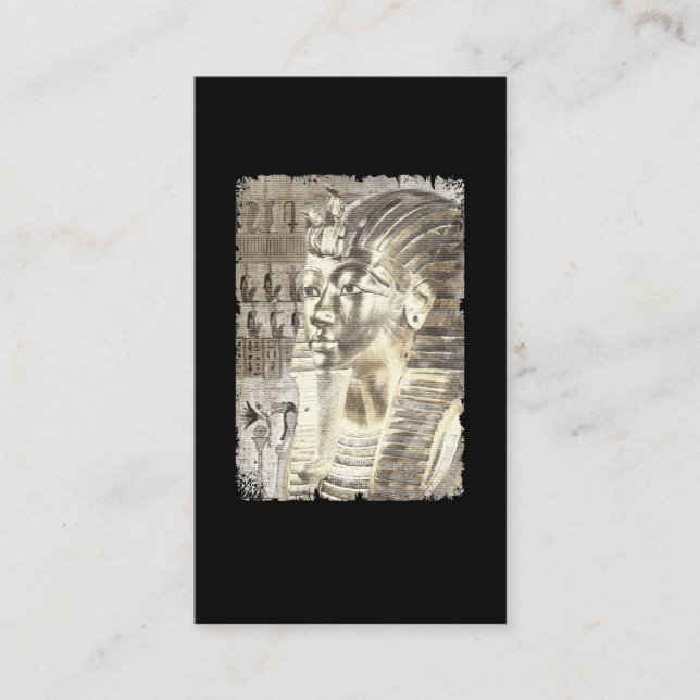 Egyptiska Kung Tut Pharaoh Tutankhamun Wall Art Visitkort (Framsida)