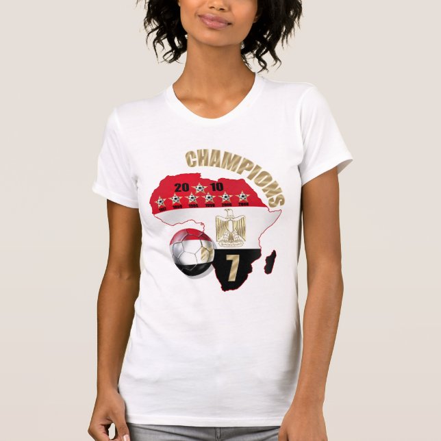 Egyptiska kvinna afrika kämpar för tee shirt (Framsida)