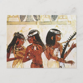 Egyptiska kvinnamusiker vykort