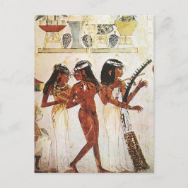 Egyptiska kvinnor Musician Vykort