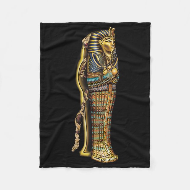Egyptiska Mummy i Sarcophagus, Horror, Halloween Fleecefilt (Framsidan)