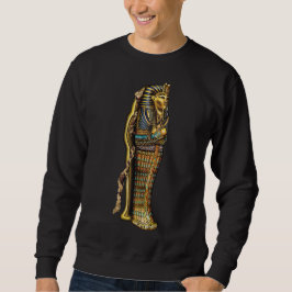 Egyptiska Mummy i Sarcophagus, Horror, Halloween Lång Ärmad Tröja