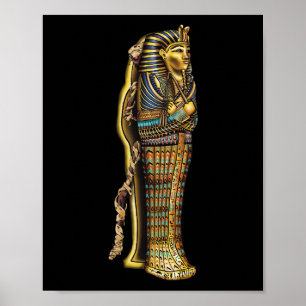 Egyptiska Mummy i Sarcophagus, Horror, Halloween Poster