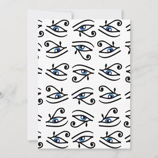Egyptiska Öga av Horus eller wadjet Inbjudningar (Framsida)