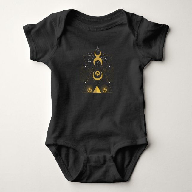 Egyptiska Öga av Ra Egypten Pyramid T Shirt (Framsida)