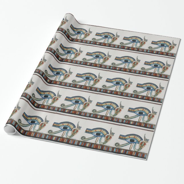 Egyptiska Öga i Horus Wrapping Papper Presentpapper (Utrullad)