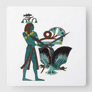 Egyptiska Ornamnet #5 på Emporio Moffa Fyrkantig Klocka