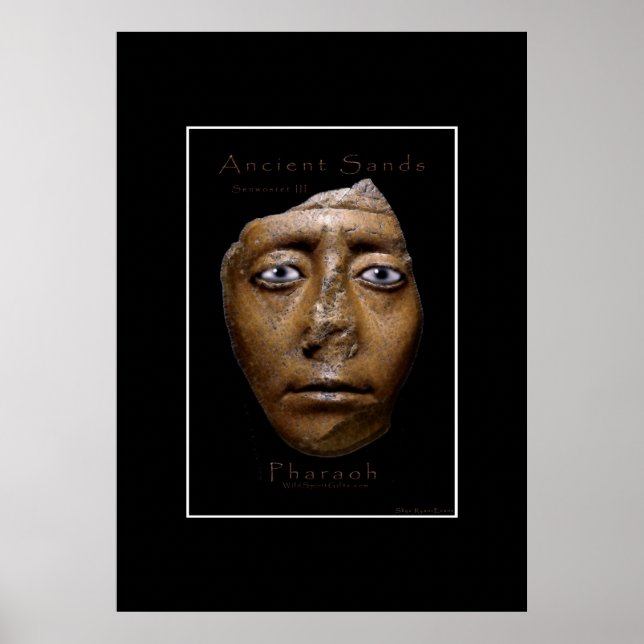 Egyptiska Pharaoh Ansikte Art Poster (Framsidan)