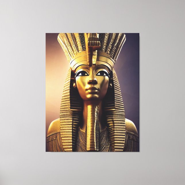 Egyptiska Pharaoh-Kanvastryckets Kanvastryck (Framsida)