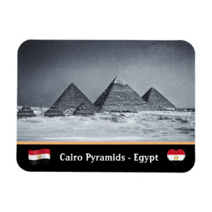 Egyptiska pyramider & Kairo - Ancient Egypten /Une Magnet