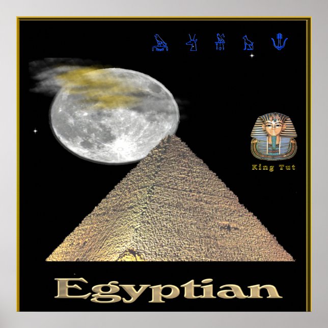 Egyptiska pyramider poster (Framsidan)