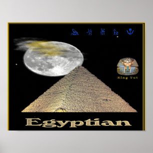 Egyptiska pyramider poster