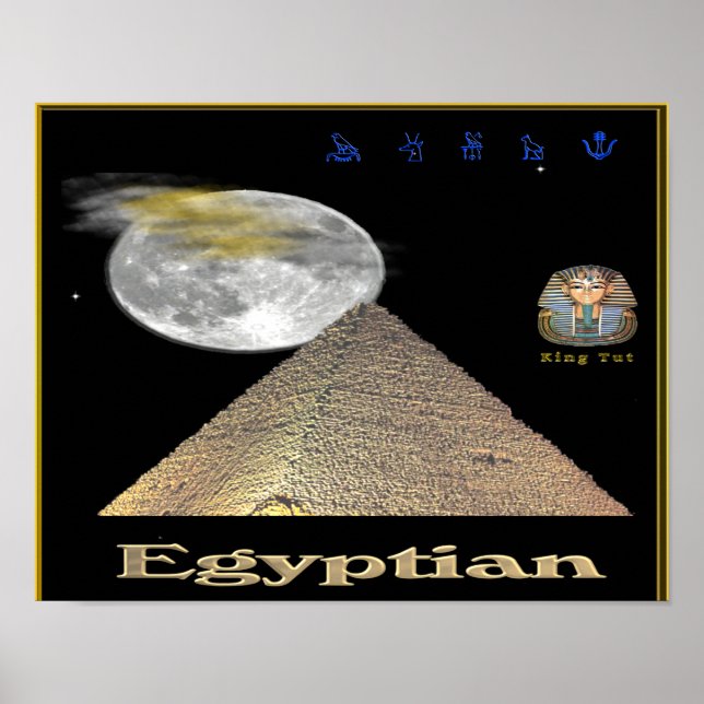 Egyptiska pyramider poster (Framsidan)