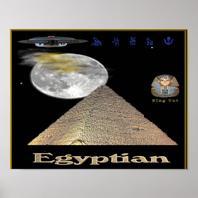 Egyptiska pyramider poster (Framsidan)