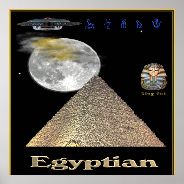 Egyptiska pyramider poster (Framsidan)