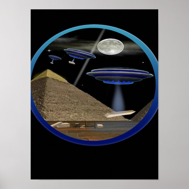 Egyptiska pyramider poster (Framsidan)