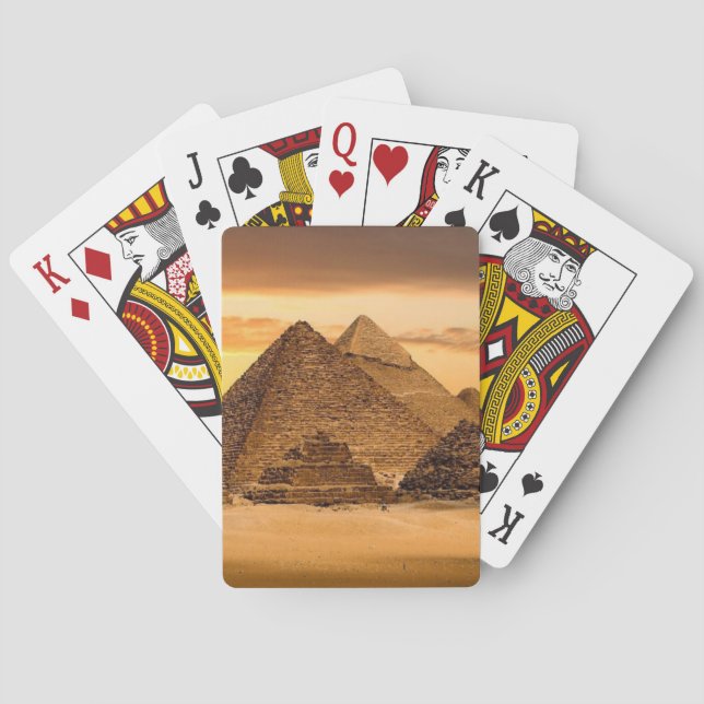 Egyptiska pyramider spel kort (Baksidan)