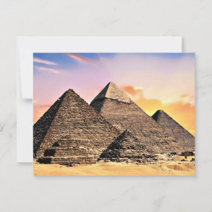 Egyptiska pyramider vykort