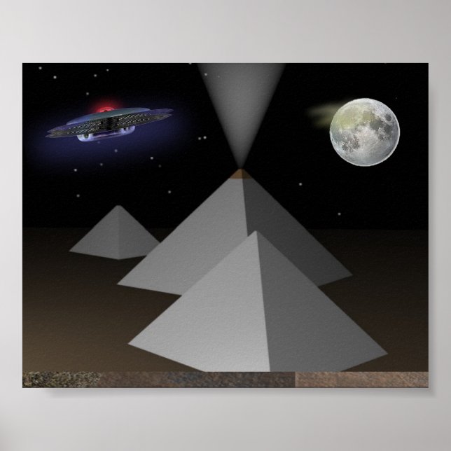 Egyptiska pyramiderna poster (Framsidan)