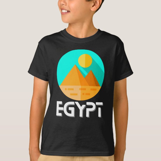 Egyptiska pyramids Shirt T (Framsida)