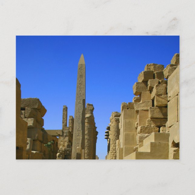 Egyptiska ruiner Karnack Vykort (Framsida)