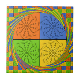 Egyptiska sjölösa band mönster kakelplatta