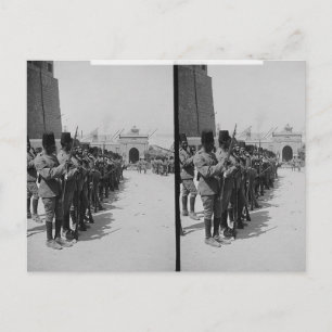 Egyptiska soldater på Citadellet, Kairo c.1900 Vykort